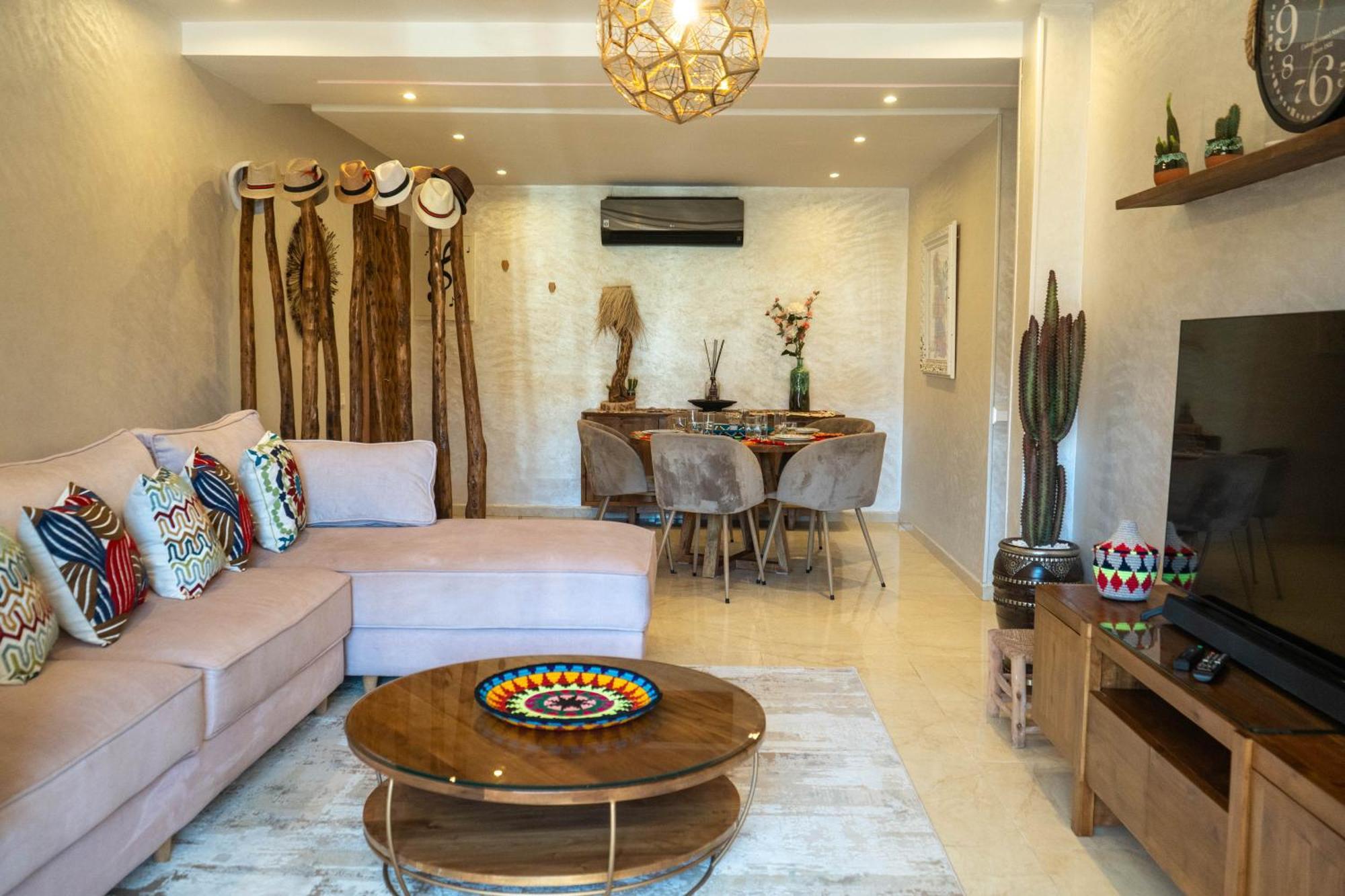 Magnifique Appartement Moderne De 2 Chambres Avec Piscine A 10 Min Du Centre De Marrakech Marrakesh Buitenkant foto